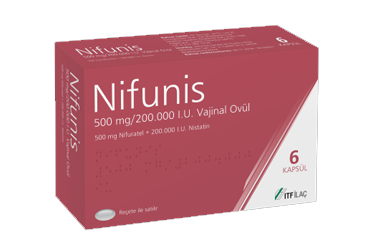 NIFUNIS 500 MG/200.000 I.U.  VAJINAL OVUL